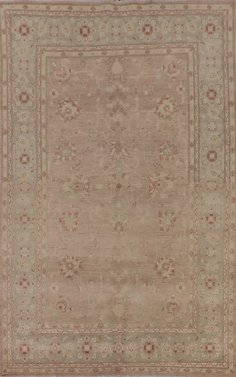 Earth Tone Oushak Oriental Area Rug 7x10