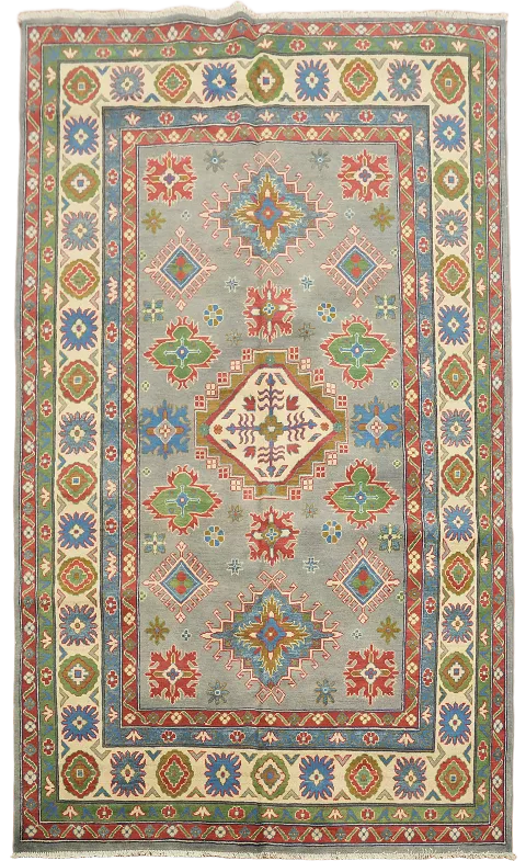Handmade Wool Kazak Oriental Area Rug 6x9