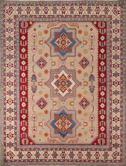 Geometric Kazak Oriental Area Rug 8x10