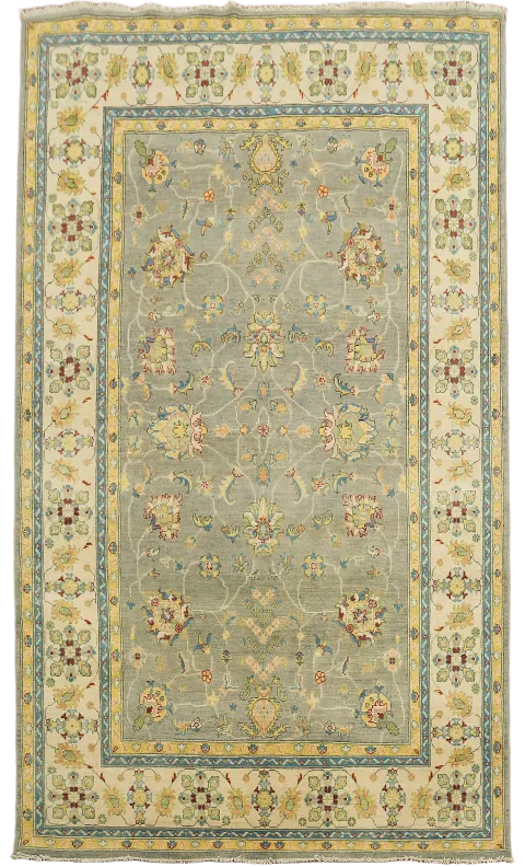 Handmade Floral Oushak Oriental Area Rug 7x10