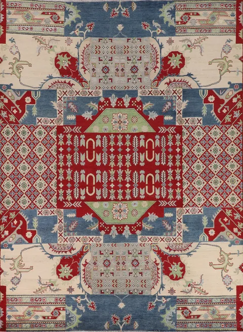 Handmade Wool Kazak Oriental Area Rug 8x10