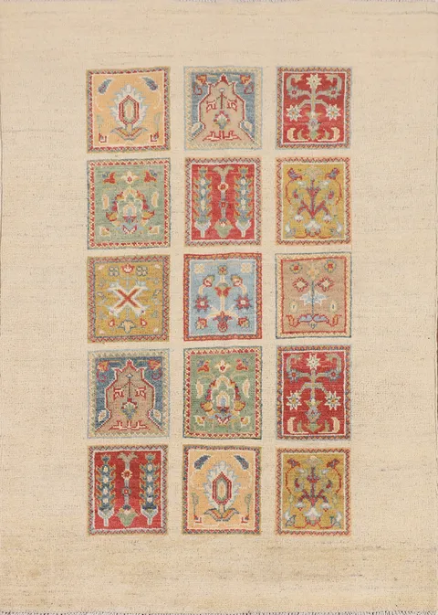 Garden Design Kazak Oriental Foyer Rug 3x5