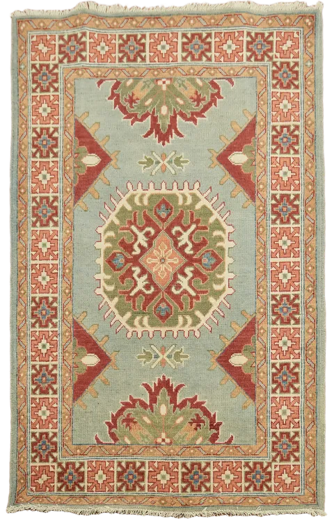 Handmade Wool Kazak Oriental Rug 3x5