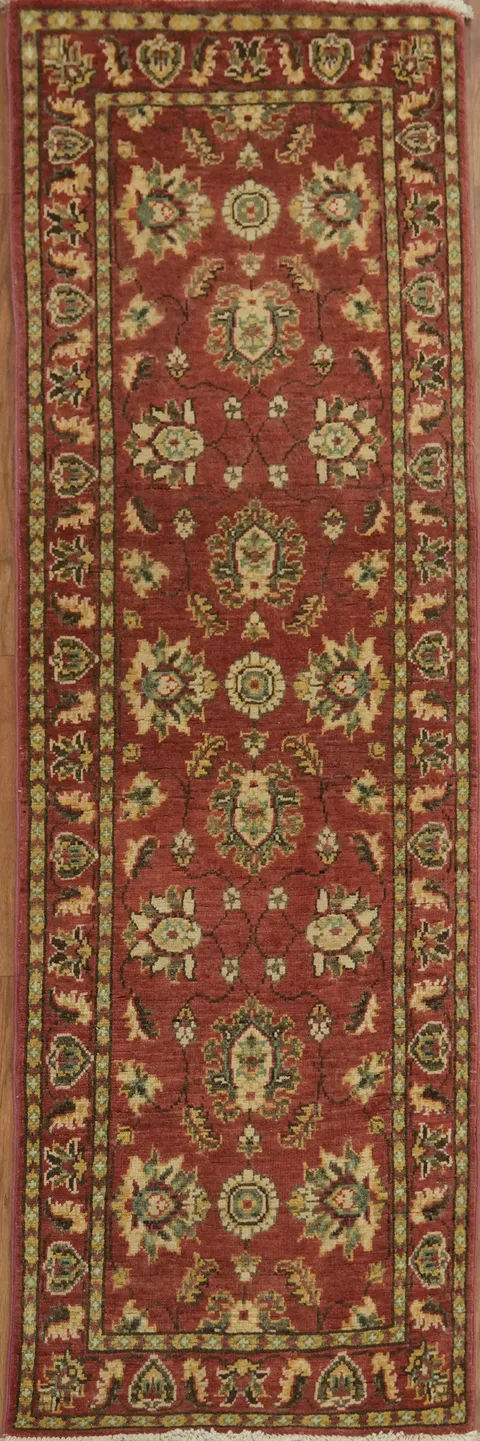 Traditional Red Oriental Runner Rug with Vintage Charm 2x6