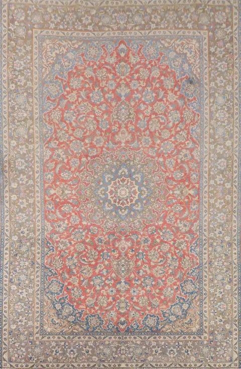 Traditional Floral Najafabad Persian Area Rug 8x11