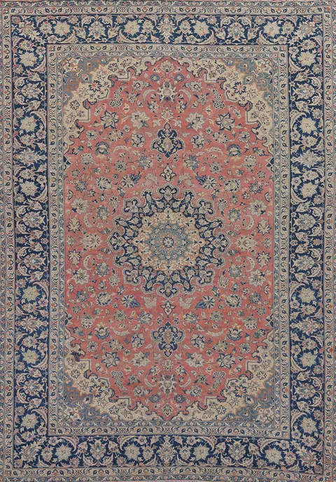 Traditional Pink Najafabad Persian Area Rug 10x13