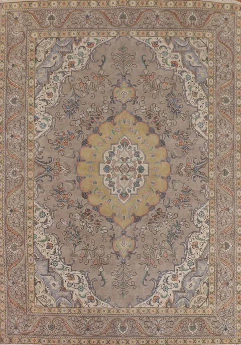 Vintage Tabriz Persian Area Rug 10x12