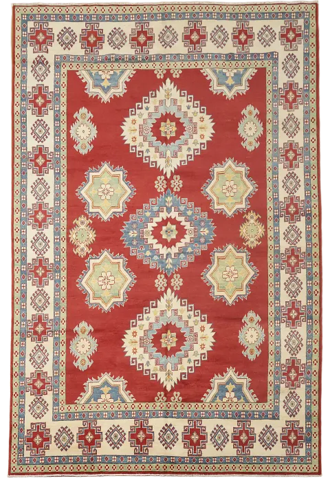 Handmade Red Kazak Oriental Area Rug 8x12