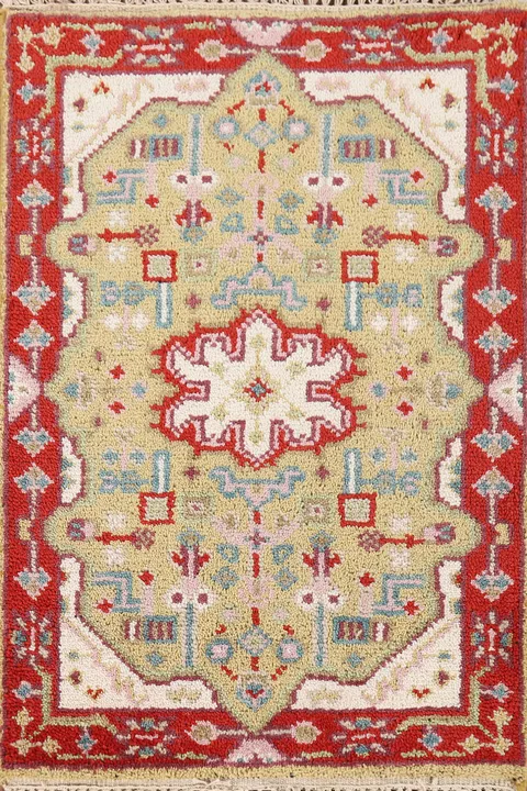 Handmade Wool Kazak Indian Accent Rug 2x3