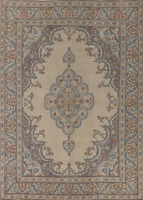 Vintage Tabriz Persian Area Rug 10x13