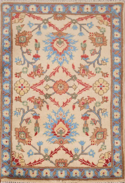 Handmade Wool Kazak Oriental Accent Rug 2x3