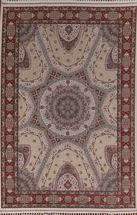Traditional Silk Qum Turkish Living Room Rug 7x10