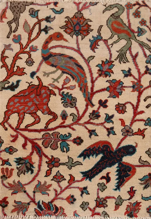 Animals Design Ziegler Handmade Accent Rug 2x3