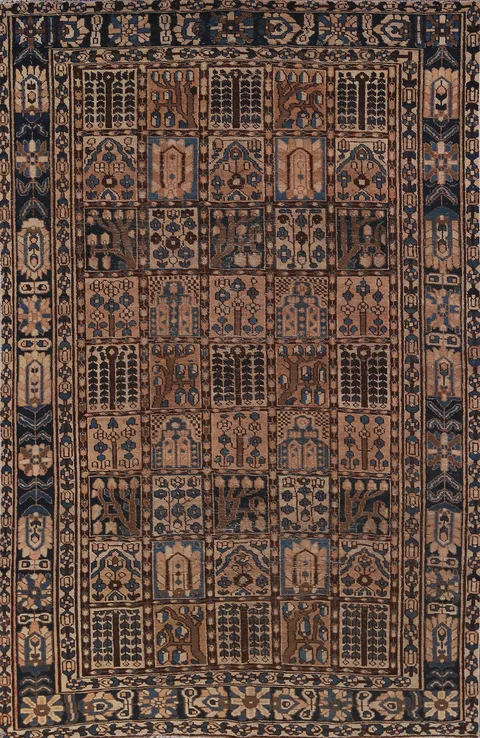 Garden Design Bakhtiari Persian Area Rug 7x10
