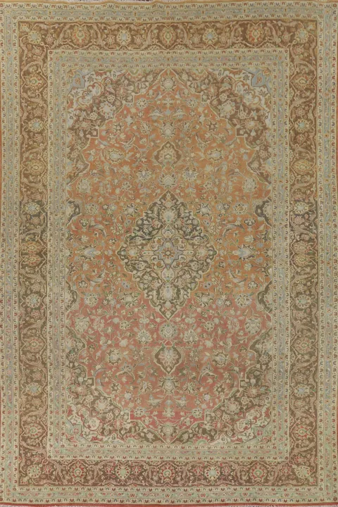 Traditional Kashan Persian Area Rug 9x13