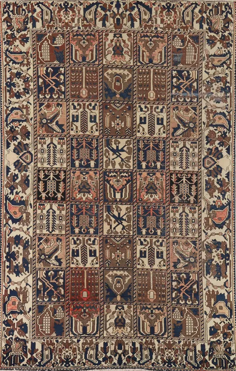 Garden Design Bakhtiari Persian Area Rug 7x10