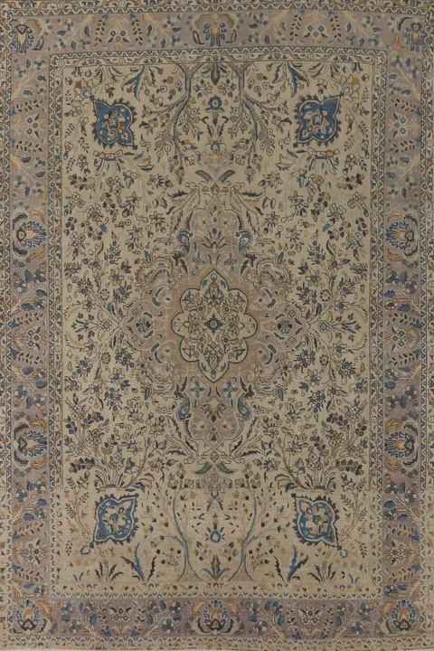 Vintage Floral Tabriz Persian Area Rug 8x11