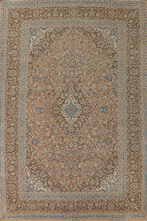 Traditional Mashad Persian Area Rug 9x13