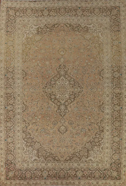 Traditional Mashad Persian Area Rug 10x13
