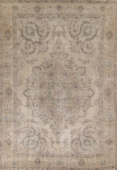 Handmade Wool Tabriz Persian Area Rug 9x12