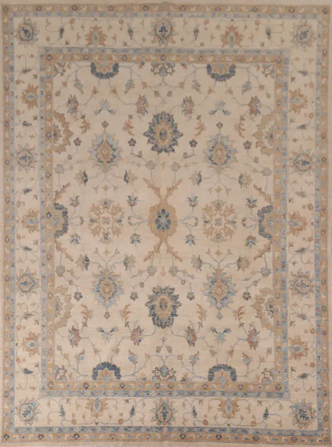 Earth Tone Floral Oushak Oriental Area Rug 8x10