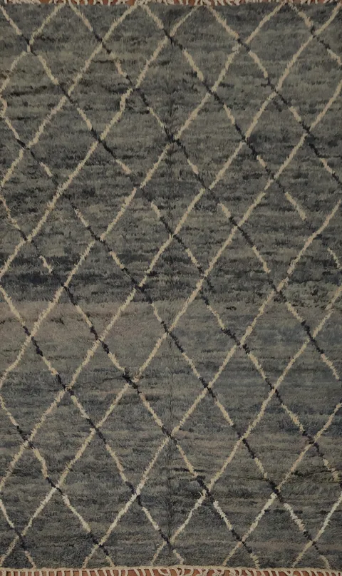 Timeless Elegance Trellis Moroccan Wool Area Rug 6x10 for Any Room