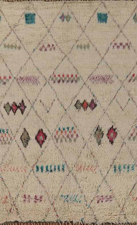 Trellis Plush Moroccan Area Rug 6x10