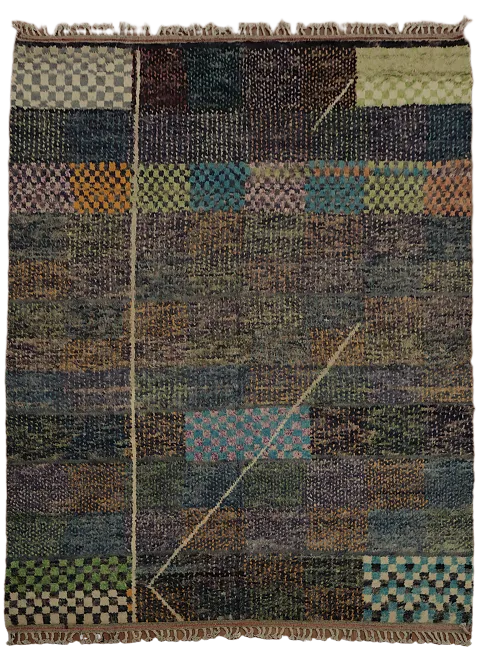Handmade Plush Moroccan Oriental Area Rug 8x11