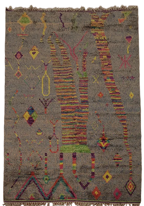 Handmade Moroccan Oriental Area Rug 9x13