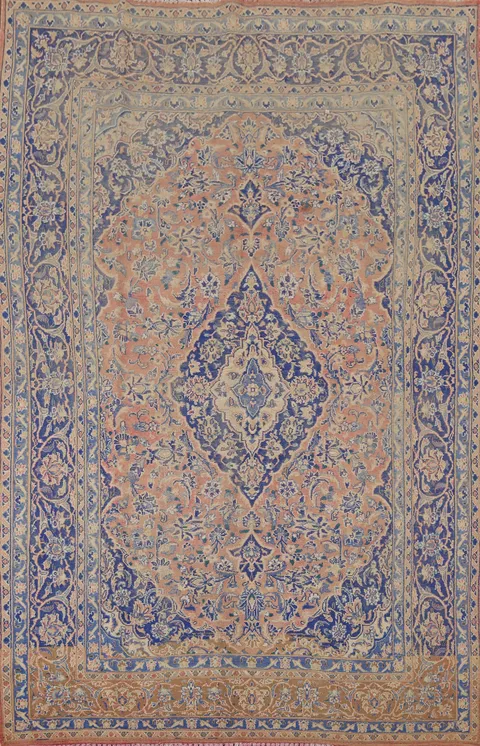 Traditional Mashad Persian Area Rug 7x10