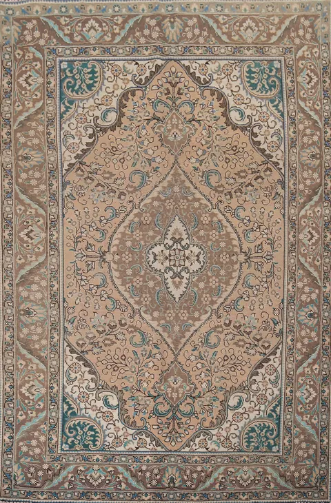 Handmade Wool Tabriz Persian Area Rug 7x10