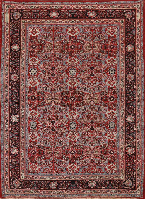 Antique Vegetable Dye Senneh Persian Accent Rug 3x5