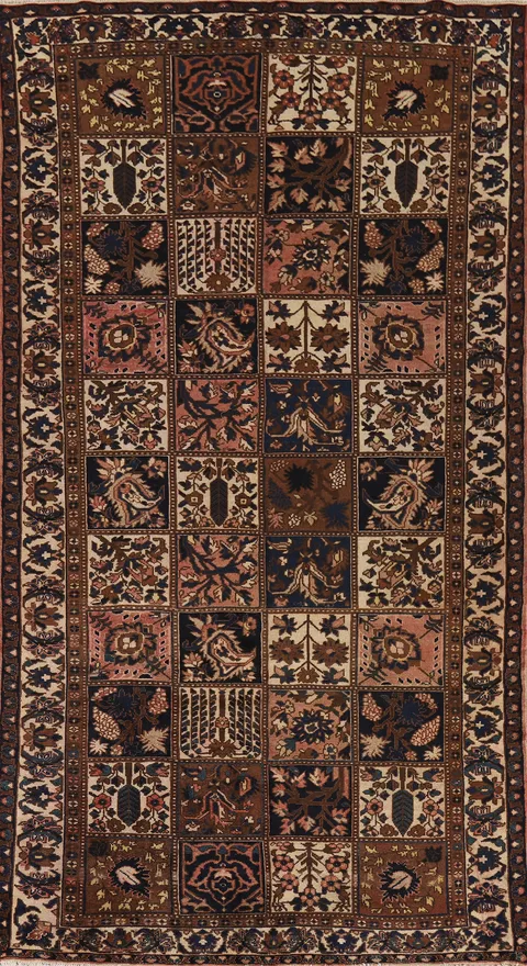 Garden Design Bakhtiari Persian Living Room Rug 5x10