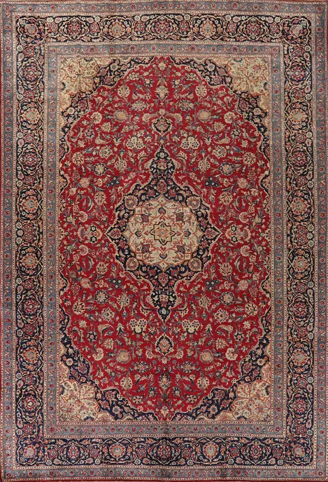 Traditional Kashmar Persian Area Rug 10x13