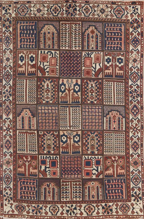 Garden Design Bakhtiari Persian Area Rug 7x10