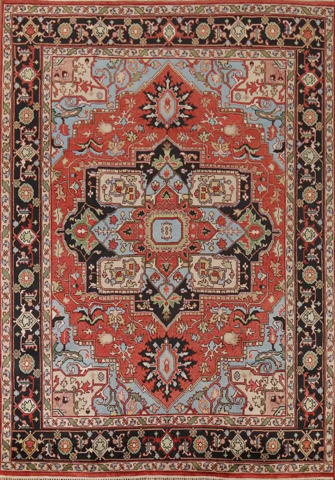 Handmade Wool Heriz Serapi Oriental Area Rug 9x12