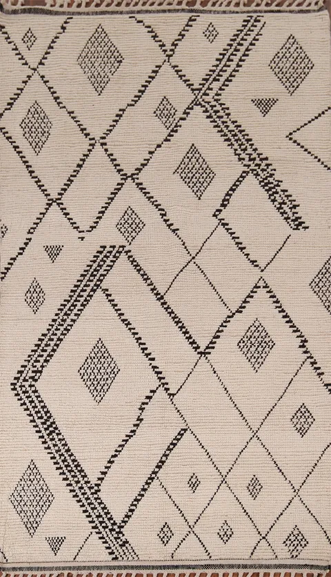 Geometric Moroccan Oriental Area Rug 5x9