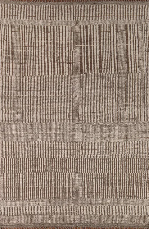 Beige & Brown Moroccan Oriental Area Rug 9x13