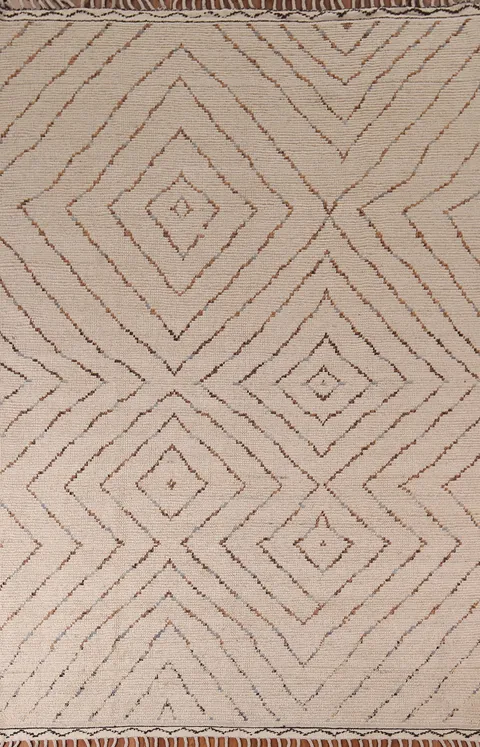 All-Over Geometric Moroccan Oriental Area Rug 7x10
