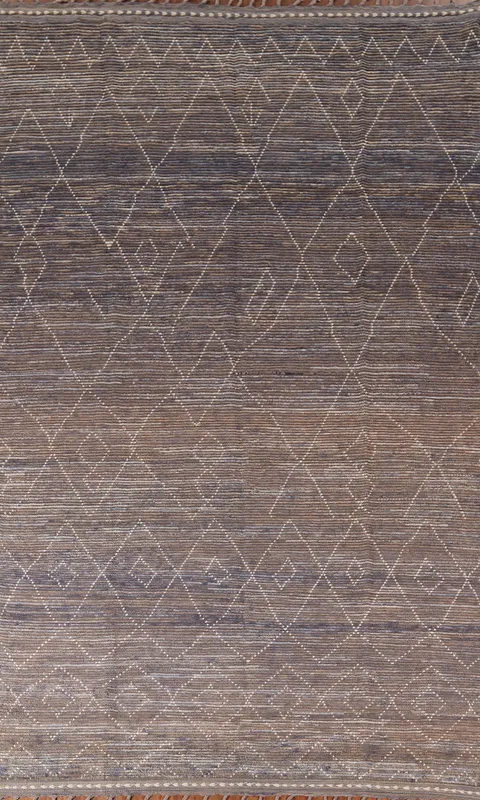 Handmade Trellis Moroccan Oriental Area Rug 8x13