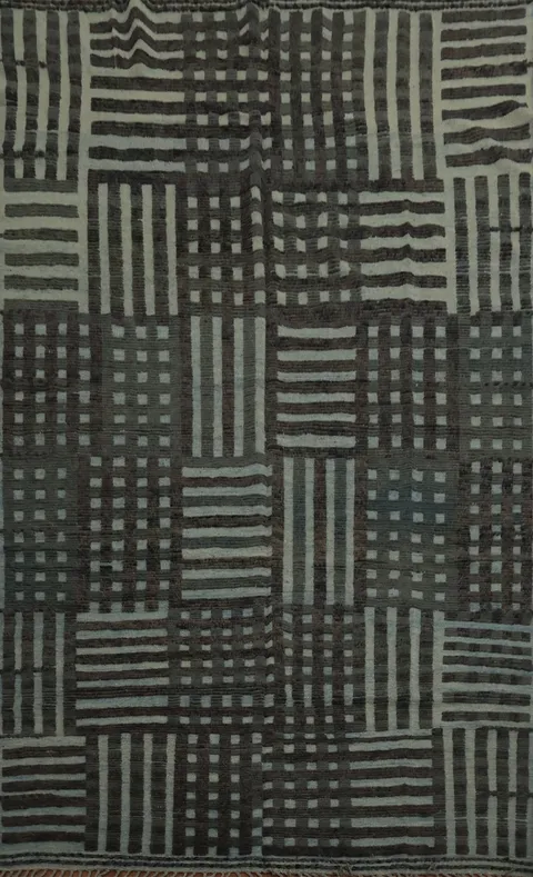 All-Over Checkered Moroccan Oriental Area Rug 9x13