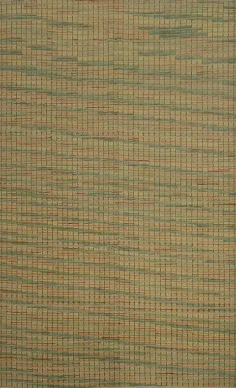 Sophisticated Toned Moroccan Large Rug 10x14 with Artistic Weave