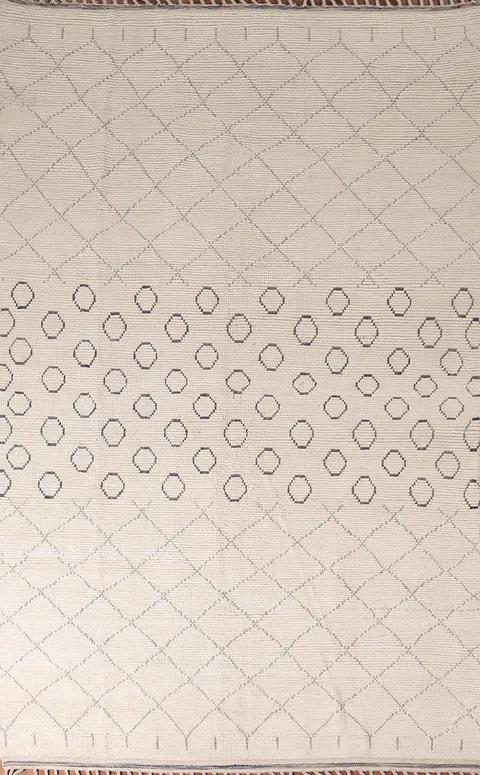 All-Over Trellis Moroccan Modern Area Rug 7x11
