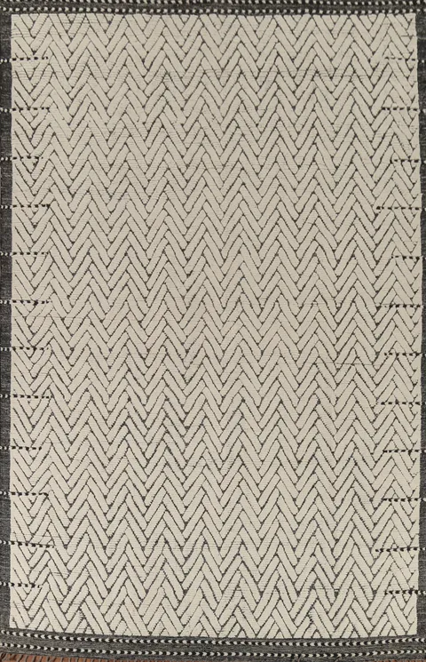 All-Over Chevron Moroccan Oriental Area Rug 9x13