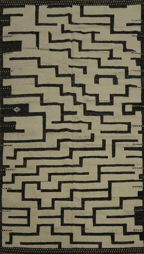 Handmade Geometric Moroccan Large Rug 10x15