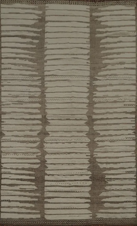 Handmade Wool Moroccan Large Abstract Rug 10x15