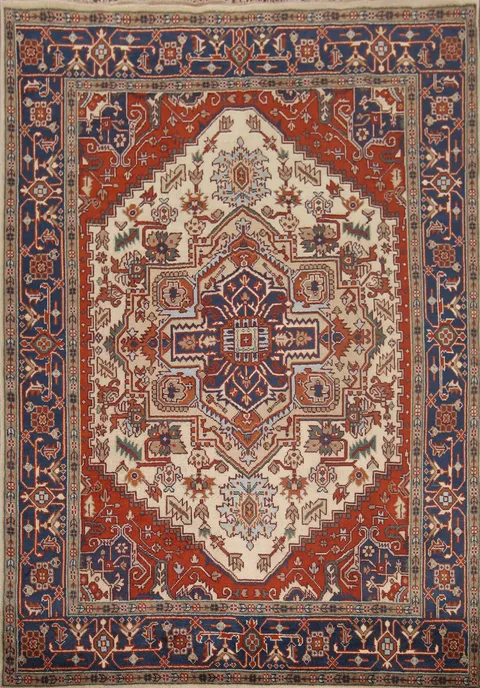 Geometric Heriz Serapi Oriental Area Rug 8x10