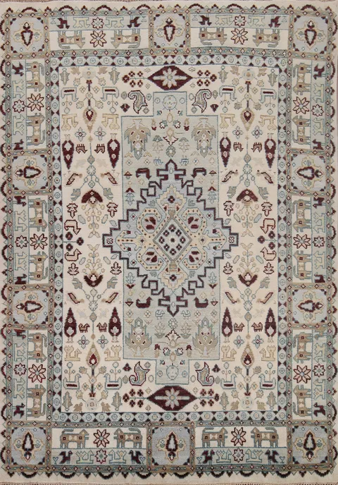 Tribal Geometric Heriz Serapi Oriental Area Rug 8x10