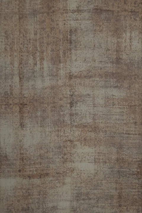 Distressed Look Abstract Area Rug 8x10 in Earthy Tones for Warmth