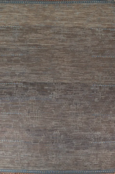 Handmade Abstract Moroccan Modern Area Rug 9x13